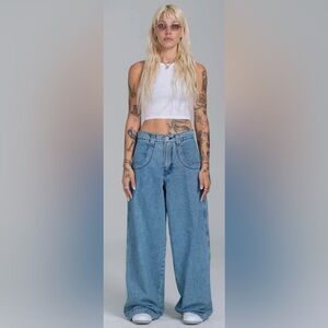 JNCO W101 Twin Cannon Jeans Women’s Sz 34